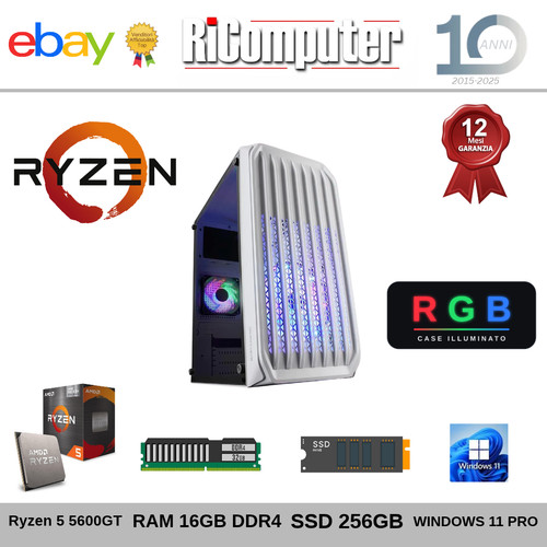 Assemblato amd ryzen 5 - pc,